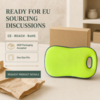 Tapis de genouillère OEM pour le travail et le jardinage, coussin en mousse à mémoire de forme avec poignée de transport, surface en tissu imperméable et résistant à l'usure