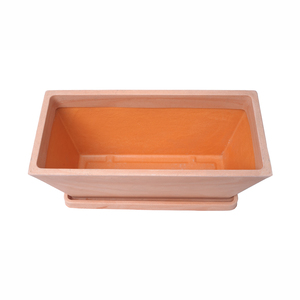Produits <span class=keywords><strong>de</strong></span> rotomoulage personnalisés Jardinière rectangulaire d'extérieur en <span class=keywords><strong>fibre</strong></span> d'argile Pot <span class=keywords><strong>de</strong></span> fleur - Product Image 2
