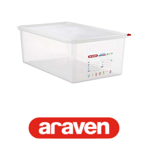 Contenedor de Alimentos de Polipropileno GN 1/1, 53 × 32.5 × 20 cm (alto), con Tapa, -40/+95 °C ° C Araven - Product Image 4