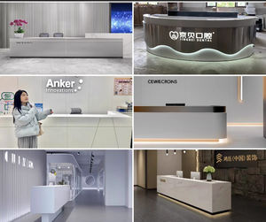 Petit <span class=keywords><strong>comptoir</strong></span> en acier inoxydable ; Caisse enregistreuse pour magasin de vêtements ; Bureau d'accueil pour studio de danse ; Bureau d'accueil pour <span class=keywords><strong>coiffeur</strong></span> - Product Image 4