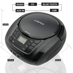 Nhà Máy Giá xách tay <span class=keywords><strong>CD</strong></span> Boombox với USB và FM Đài phát thanh LCD hiển thị - Product Image 3