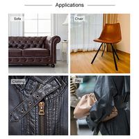 Tissu synthétique en cuir PU personnalisé blanc bleu rouge noir pour vêtements et intérieurs de maison