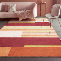 Tapis nordique de couleur unie, accessoire pour la chambre à coucher et le salon