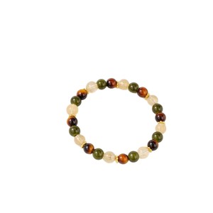Tiger's Eye Citrine Green Treasure <b>Beaded</b> <b>Bracelet</b> For Women Menopause Support Natural Stone Jewelry Casual Wear - Product Image 5