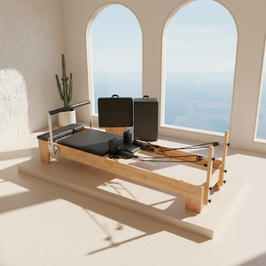 Máquina de <span class=keywords><strong>Pilates</strong></span> <span class=keywords><strong>Reformer</strong></span> de Madera de Roble Duradera de Alta Calidad OEM ODM para Uso en el Hogar y en Estudios de <span class=keywords><strong>Pilates</strong></span> - Product Image 1