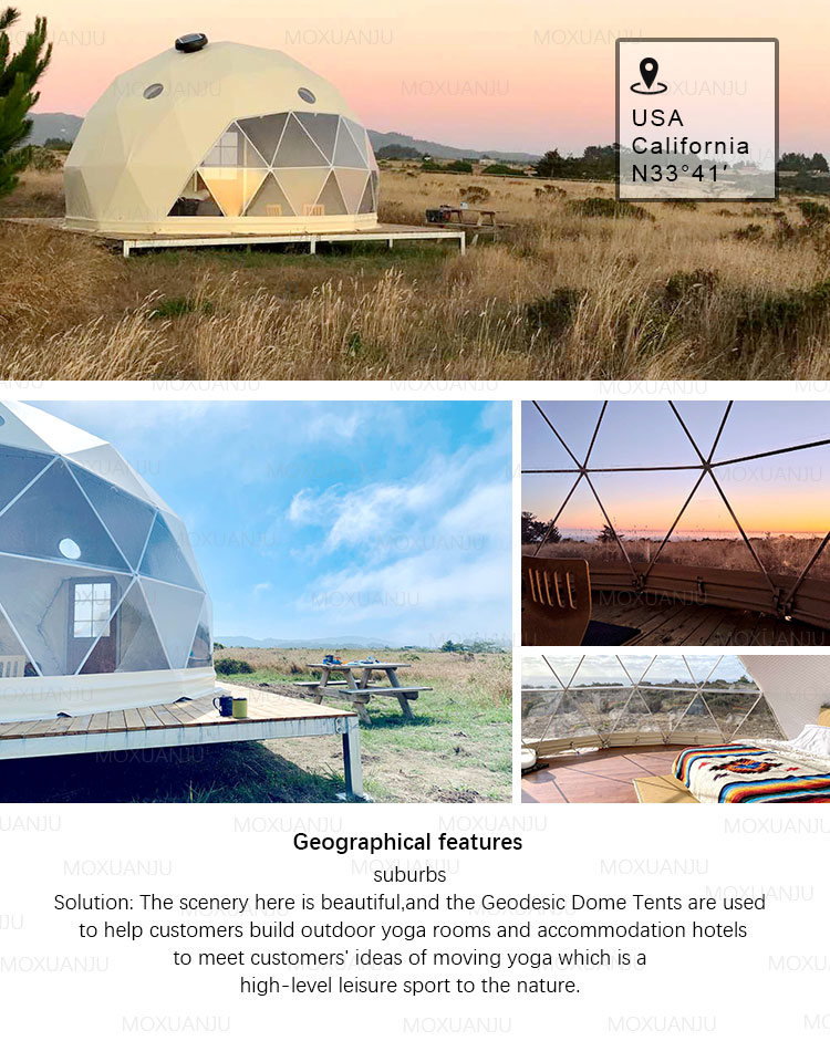 Canvas Outdoor Large Tipi Tent For Glamping 20-120 People