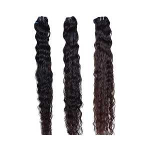 Venta al por mayor 100% Virgen Extensiones de Cabello de Templo Indio Color Natural Remy Grado Disponible en onda profunda suelta y estilos rectos - Product Image 1