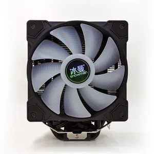 SNOWMAN 6 Heat Pipes Cpu Cooler 120mm Pwm 4 Pin Pc Radiator Quiet For Intel Lga 1700 1200 1150 1151 1155 Amd Am4 Cpu Cooling Fan