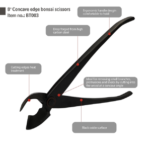 Outils de jardinage de fleurs en acier forgé, à poignée longue, personnalisés, à haute teneur en carbone, taille de bonsaï traditionnelle, Vintage, offre spéciale, - Product Image 2