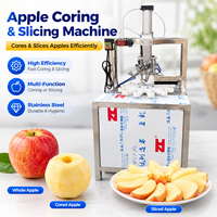 Machine automatique à retirer le cœur et à couper les pommes en acier inoxydable pour la transformation des fruits