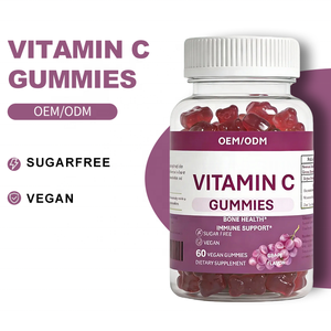 ויטמין <span class=keywords><strong>C</strong></span> גומי בטעם ענבים 60 טבעוני ללא סוכר תמיכה בבריאות העצם ומערכת החיסון תוסף תזונה למבוגרים 2 יחידות למנה |   מותג פרטי OEM - Product Image 4
