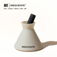 Bouteille diffuseur d'huiles essentielles sans flamme Mescente, vide, pour décoration intérieure, 7 oz, modèle Vella