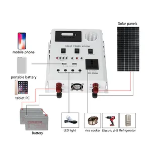 500W Off Grid Solar Inverter 1000W Home PV pannello solare Inverter Controller tutto In un produttore