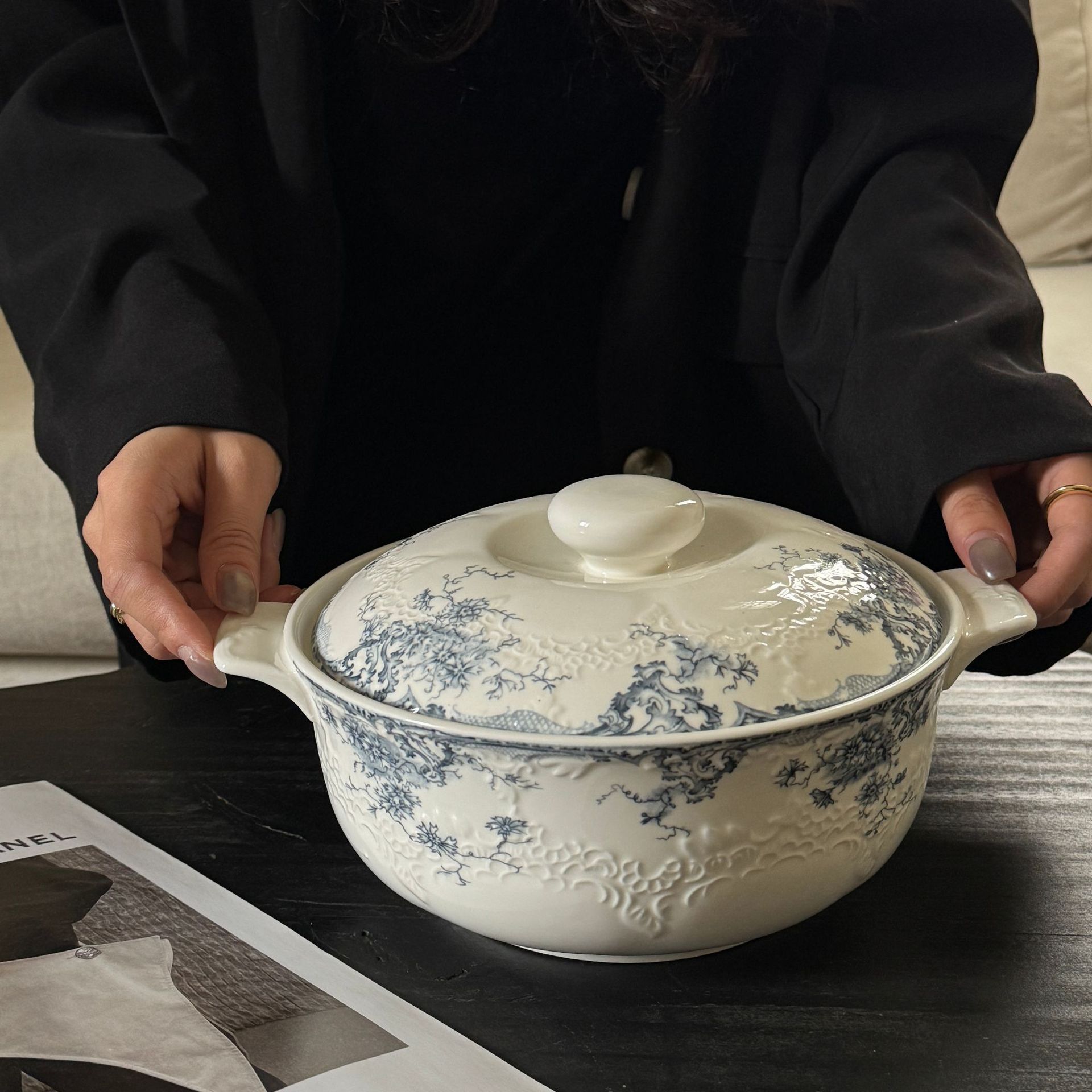 Bol à soupe avec couvercle