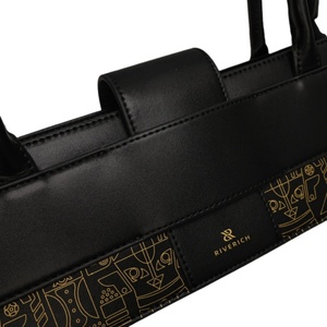 High Quality Women's Casual Tote Handbag <b>Small</b> Size New Fashion PU Leather Zipper Custom Geometric Heart-Shaped Grffiti Design - Product Image 6