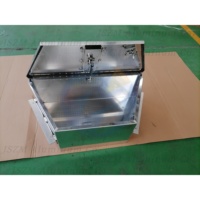 Boîte à outils en aluminium résistante aux intempéries, verrouillable, en forme de triangle, pour remorque