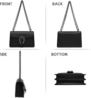 Sacs bandoulière pour femmes, petits sacs à main en cuir PU, sac à bandoulière, sac de soirée, sacs matelassés avec chaîne
