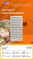 Distributeur automatique Easivend avec maintien au chaud, distributeur automatique avec code QR, construction métallique pour hamburger/burger/tarte aux œufs