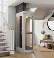 Cadre de décoration mural pour ascenseur panoramique en acier inoxydable avec finition de ligne de cheveux, design de plancher et de plafond, prix de l'ascenseur