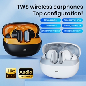 Écouteurs intra-auriculaires TWS à réduction de bruit pour le <span class=keywords><strong>sport</strong></span> et les affaires, étanches IPX5, contrôle tactile, son surround LED pour une faible latence - Product Image 4