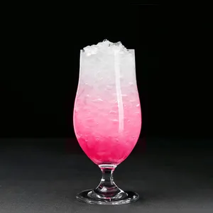 Set di bicchieri da Cocktail con isola di pietra, vendita calda, Set di oggetti in vetro Premium, Set di stoviglie per Cocktail di gamberi grandi