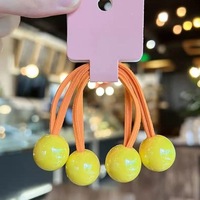 Personnalisé Mignon Headrope Ponytail Holders Haute Élastique Enfants Bébé Perle Cheveux Accessoires Deux Boules Cheveux Cravate Cheveux Élastiques