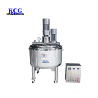 Cuve de mélange mobile électrique en acier inoxydable de 200 L pour émulsions, ingrédients laitiers et boissons