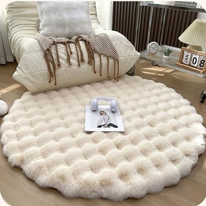 2025 nuova coperta del comodino della camera da letto di coniglio <span class=keywords><strong>in</strong></span> peluche con bolle di pile tappetino per finestre del divano <span class=keywords><strong>tappeto</strong></span> per il centro di casa tappeti da soggiorno - Product Image 1