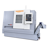 Tour CNC horizontal robuste TCK56Y à 4 axes, lit incliné, commande GSK, capacité de pièce de 35 kg, garantie 1 an, automatique, neuf