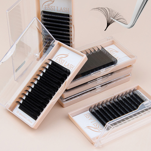 Extensions de cils synthétiques noires, douces et très légères, longueur 7-30 mm, extensions de cils individuelles pour les yeux - Product Image 3