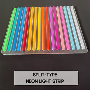 차세대 12V 유연한 스트립 조명 별도로 분할 네온 튜브 커버 실리콘 플렉스 LED 별도로 새로운 네온 조명 - Product Image 2