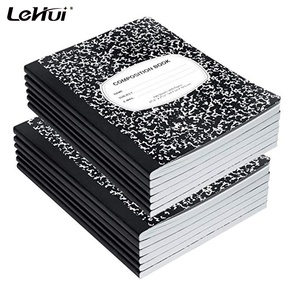 Cuaderno <span class=keywords><strong>de</strong></span> Composición <span class=keywords><strong>de</strong></span> 100 Hojas con Rayas Anchas, Color Negro Mármol, Paquete <span class=keywords><strong>de</strong></span> 12, al Mejor Precio <span class=keywords><strong>de</strong></span> China, para 100 Hojas <span class=keywords><strong>de</strong></span> Doble Cara - Product Image 1