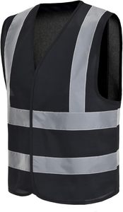 Gilets de sécurité haute visibilité de qualité supérieure, homologués ANSI, en maille respirante avec bandes réfléchissantes, plusieurs poches pour travaux de construction - Product Image 2