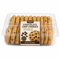 Récipient à dessert en plastique PET transparent personnalisé pour biscuits et biscuits boîtes d'emballage jetables de boulangerie craquelins alimentaires