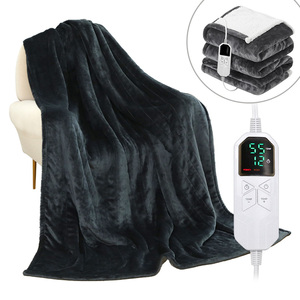 Luxury Comfortable <strong>Heated</strong> Robes <strong>Electric</strong> Quilted Flannel <strong>Blanket</strong> Washable and Weighted Flannel <strong>Blankets</strong> - Product Image 4