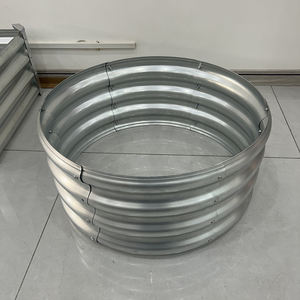 وحدة تخزين خارجية أنيقة معدنية مرتفعة ، أواني زهور ، مزارعي قطع أراضي الحدائق - Product Image 1