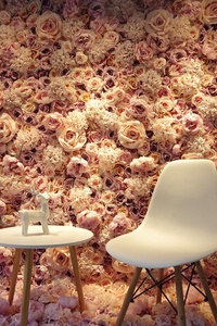 Decorazione Murale per Caffetteria/Bar con Fiori di Rosa Primaverili - Product Image 5