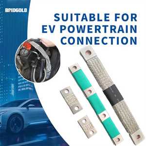 Thanh đồng dẫn điện BRIDGOLD chất lượng cao, dẻo, bện, 120A, kiểu dẹt, dây đồng nối đất, sản xuất tại Trung Quốc, tùy chỉnh theo yêu cầu. - Product Image 4