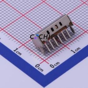 SK14D07L2B Slide Switch Through hole Component (THT) Switch Single Pole Four Throw Rectangle Pin Header PC Pin 14.6mm - Product Image 2