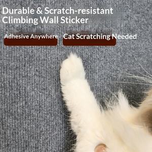 Autocollants muraux pour chat, résistants à l'usure et aux griffures, en polyester, design simple, anti-rayures, faciles à découper et à coller - Product Image 3