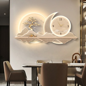 Shengtai phòng ăn hiện đại bức tranh trang trí, Đồng hồ treo tường đồng hồ, đồng hồ sáng tạo, bức tranh Đèn tường cho phòng khách - Product Image 2