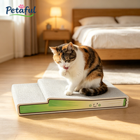 Grande griffoir-lit pour chat moderne et original en forme d'oignon, durable, écologique, en carton ondulé recyclé, adapté aux animaux domestiques