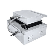Gaufrier carré antiadhésif Compact classique en acier inoxydable gaufrier Mini 10 tranches gaufrier
