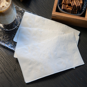 Mingxuan Trắng Bữa Ăn Tối Khăn Ăn Giấy 38*42 <span class=keywords><strong>Serviette</strong></span> Nhà Hàng Mô 2 Ply Giấy Khăn Ăn Dùng Một Lần Bữa Ăn Tối Khăn Ăn Cho Khách Sạn - Product Image 1