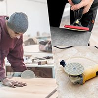 Pads de polissage diamantés humides JDK de 4 pouces pour pierre et granit, pour meuleuse, polisseuse, et polissage du marbre en 3 étapes