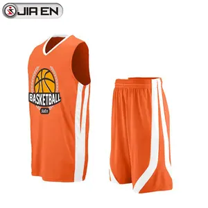 Conception uniforme de basket-ball philippin orange blanc personnalisé faire un maillots de basket-ball