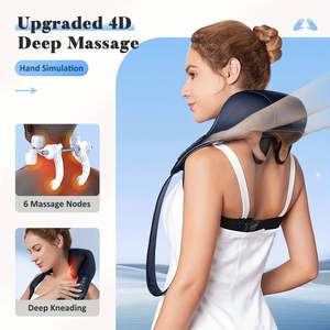 Ceinture de massage 3D chauffante pour le cou et les épaules – Soulagement des cervicales, des trapèzes et de la taille – Utilisation à domicile, au bureau ou en voiture - Product Image 2