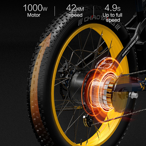 <span class=keywords><strong>LANKELEISI</strong></span> <span class=keywords><strong>RV700</strong></span> 26 pouces gros pneu VTT électrique 48V 1000W vitesse maximale pour route pour neige plage Royaume-Uni Us Eue entrepôt outre-mer - Product Image 3