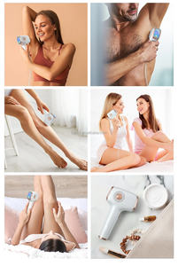 Épilateur <span class=keywords><strong>à</strong></span> glace portable compact pour usage domestique, modèle le plus vendu au Moyen-Orient, sans douleur, facile <span class=keywords><strong>à</strong></span> utiliser, style féminin - Product Image 3