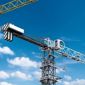 Best selling chinese factory internal climbing hydraulic hammerhead boom tower crane in stock